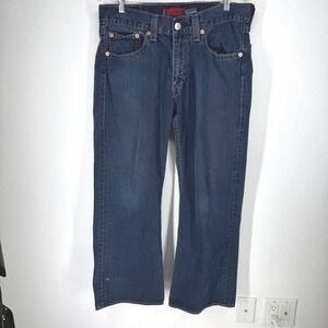 Levis Type 1 Real Loose Jeans Mens 34x30 Dark Wash Baggy Wide Leg Denim Vintage